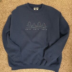 Vintage 90s Ohio embroidered crewneck sweater